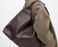 Leather Triangular Tote Bag