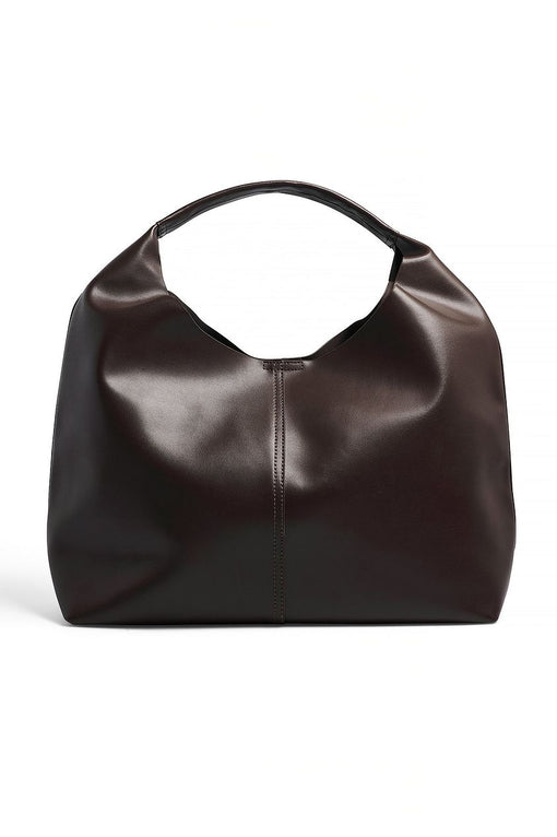 Leather Triangular Tote Bag