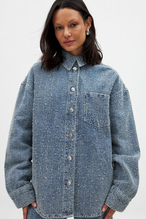 Structured Detail Denim Shirt