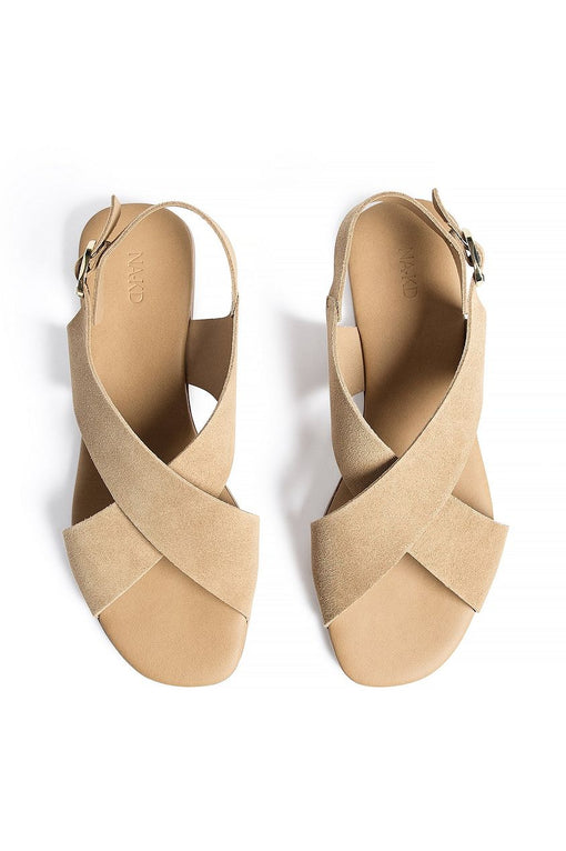 Suede Slingback Sandals