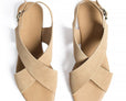 Suede Slingback Sandals